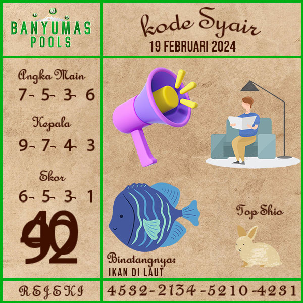 Kode Syair Banyumas - February Pools